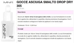 305 GOCCE ASCIUGA SMALTO DROP DRY